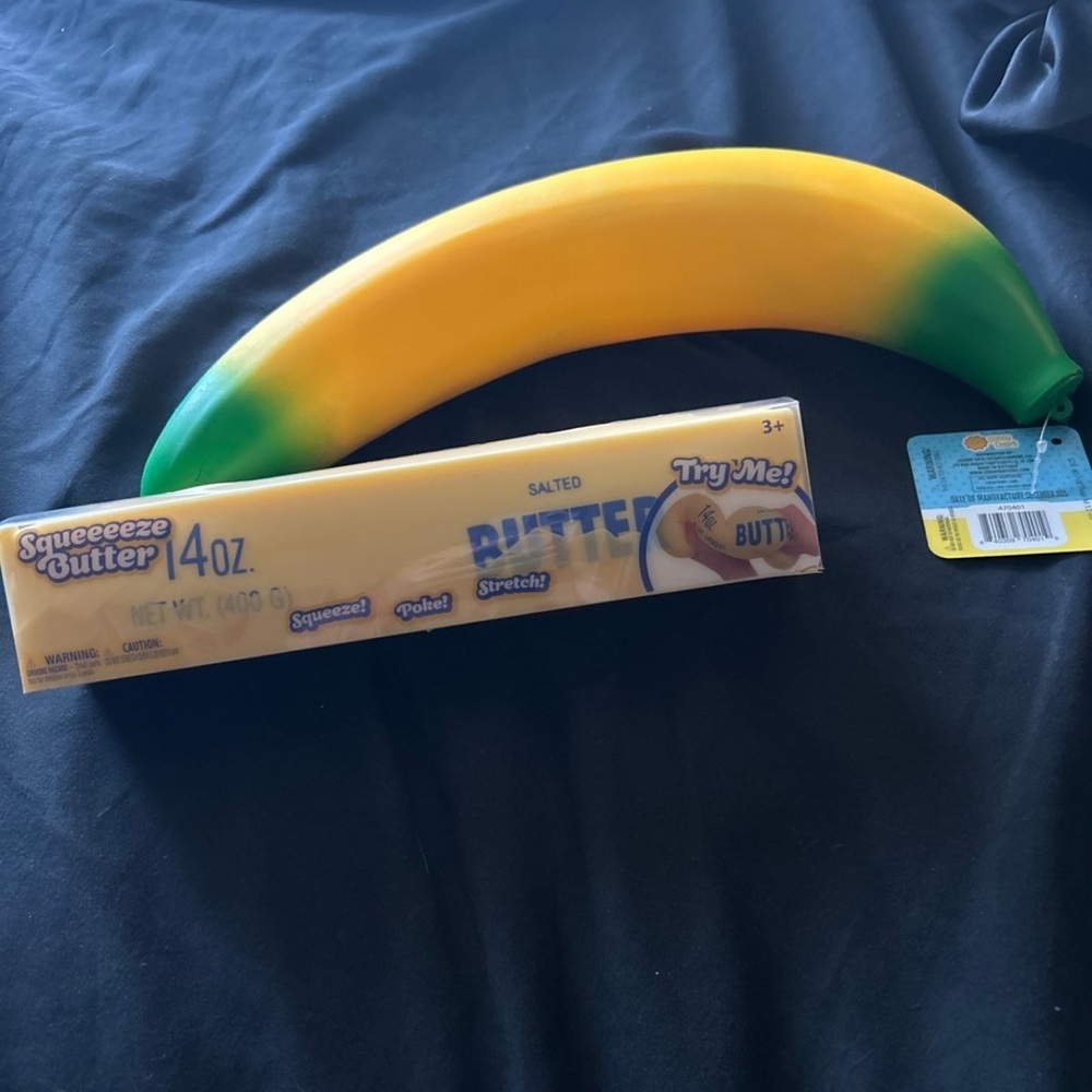 Squeeze Butter and Banana squishy set bundle